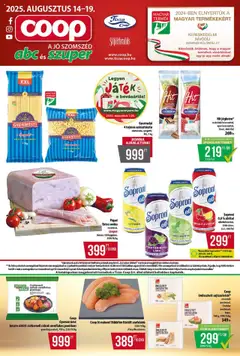 Előnézet COOP - Abc & Szuper / Tisza érvényes 2025.08.14.-tól