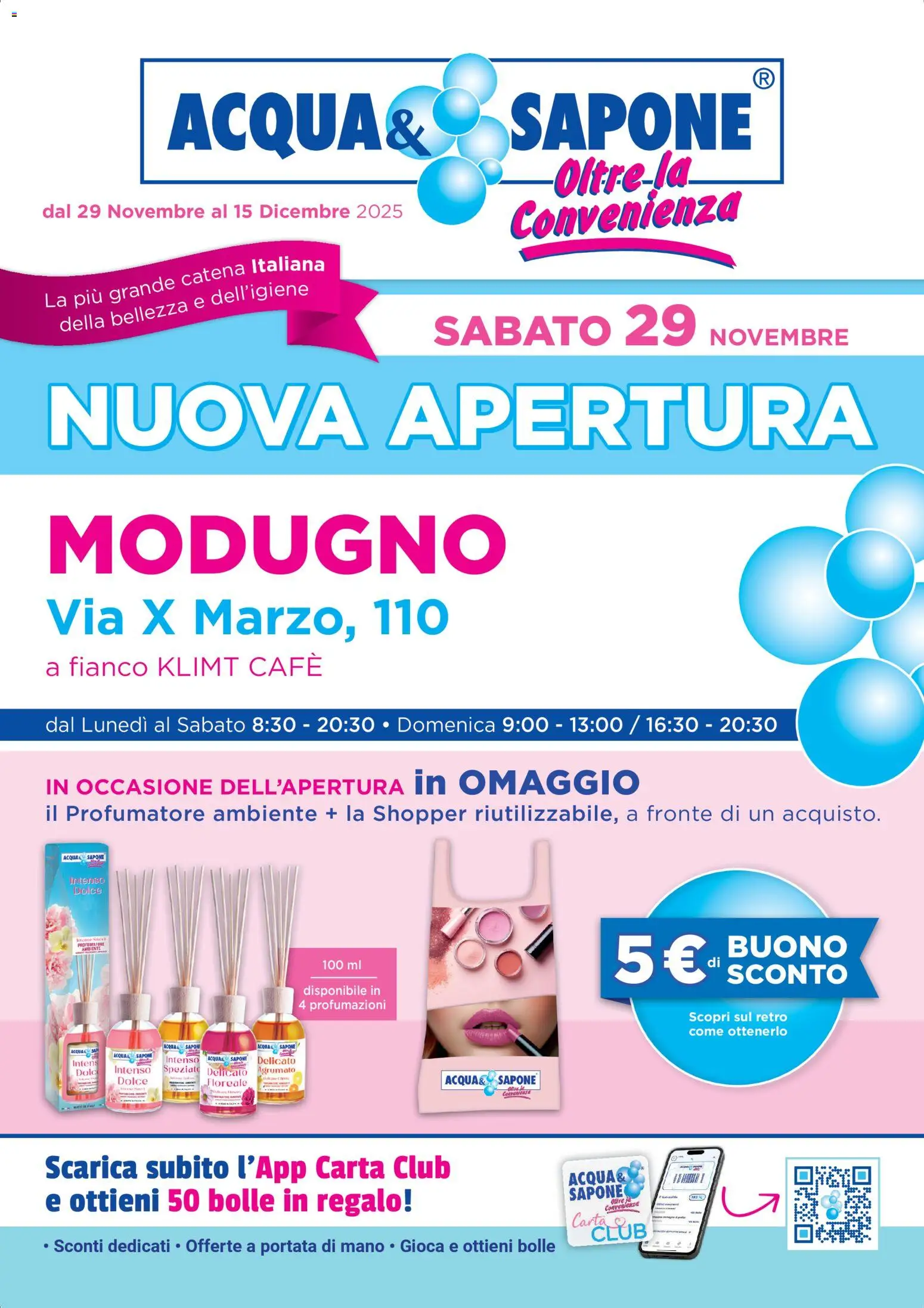 Acqua e Sapone Nuova Apertura - Modugno catalogo - pagina 1 - valido dal 29/11/2025
