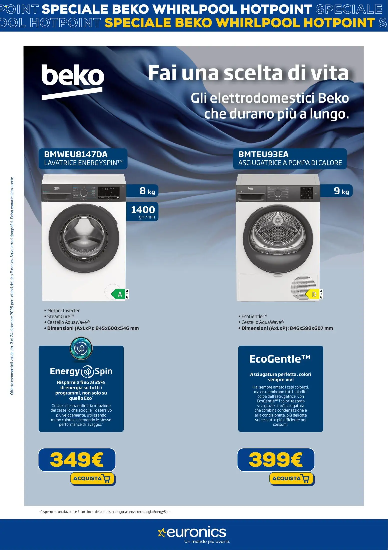 Euronics Beko, Whirlpool, Hotpoint catalogo - pagina 10 - valido dal 03/12/2025