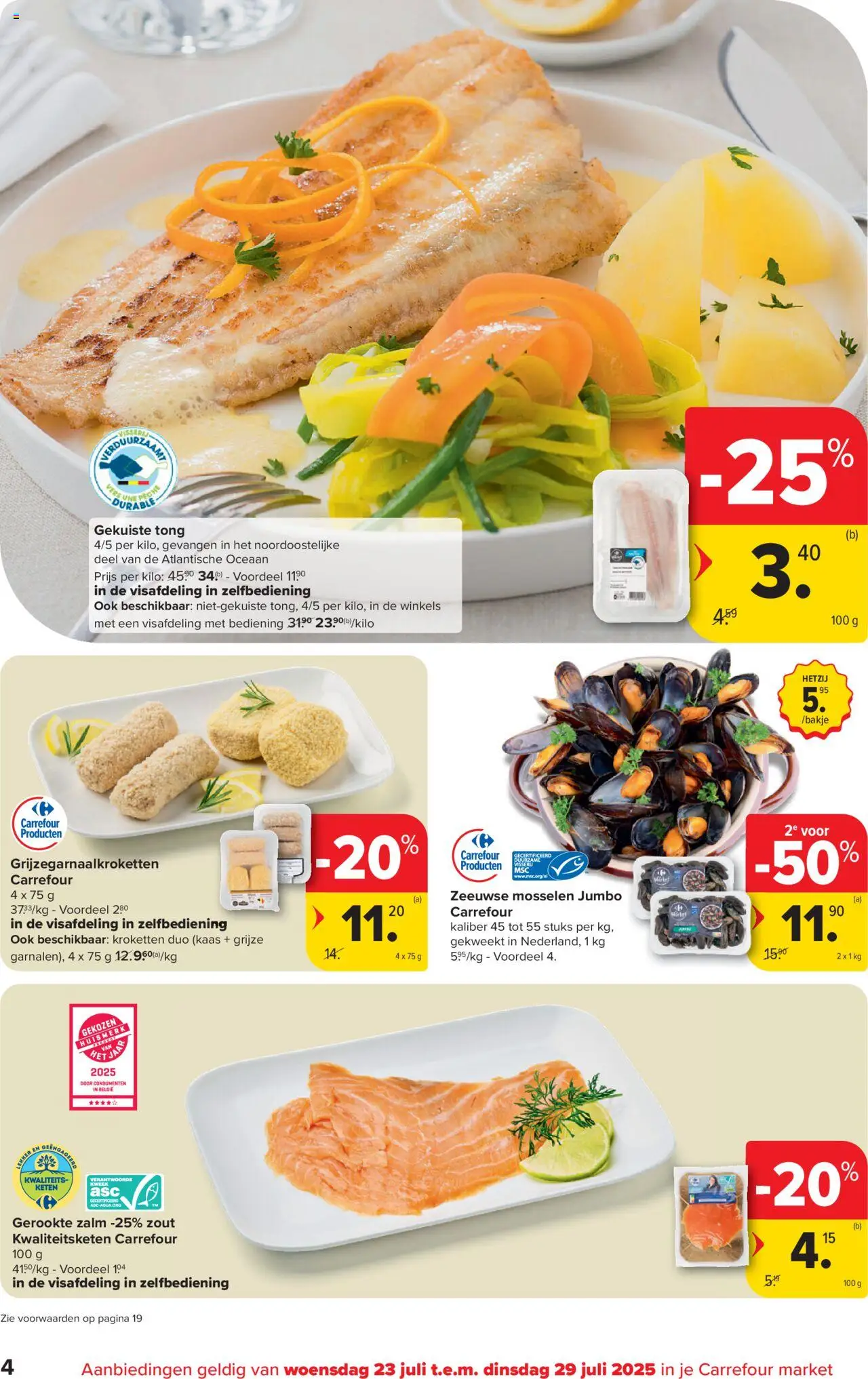 Carrefour - Market Promoties  - pagina 4- geldig vanaf 23/07/2025