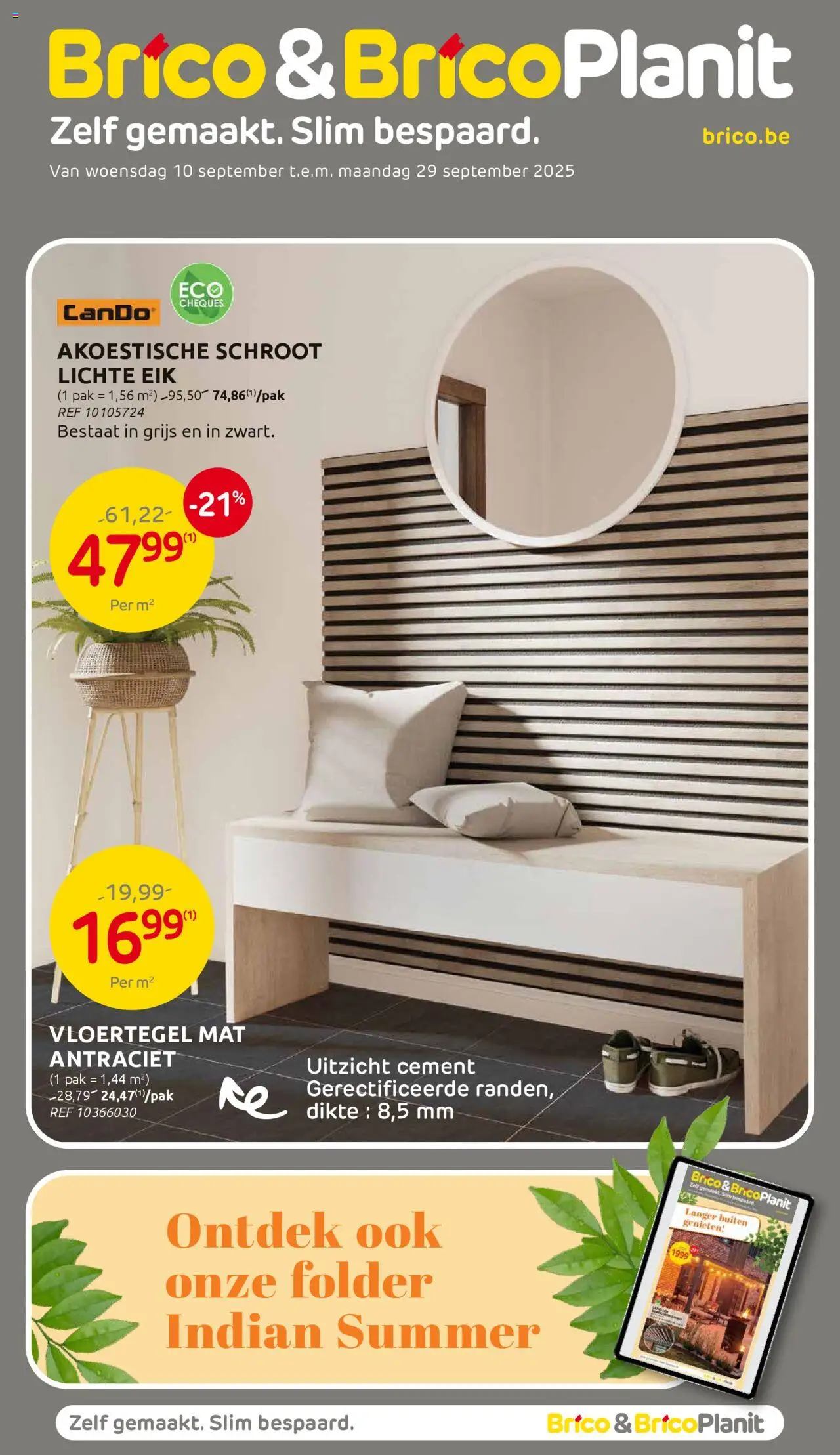Brico Plan-it - Folder - pagina 1- geldig vanaf 10/09/2025
