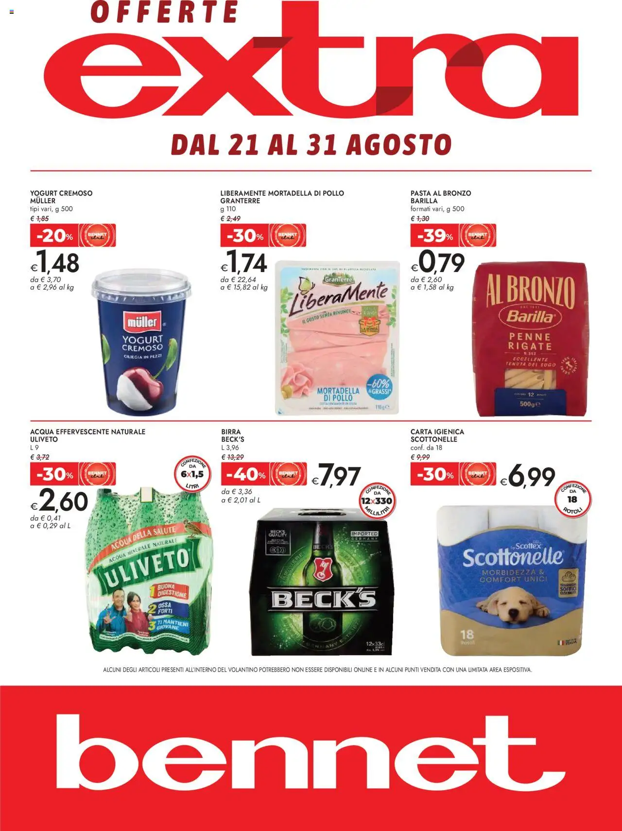 bennet Extra catalogo - pagina 1 - valido dal 21/08/2025