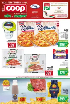 Előnézet COOP - Abc & Szuper / Tisza érvényes 2025.09.18.-tól