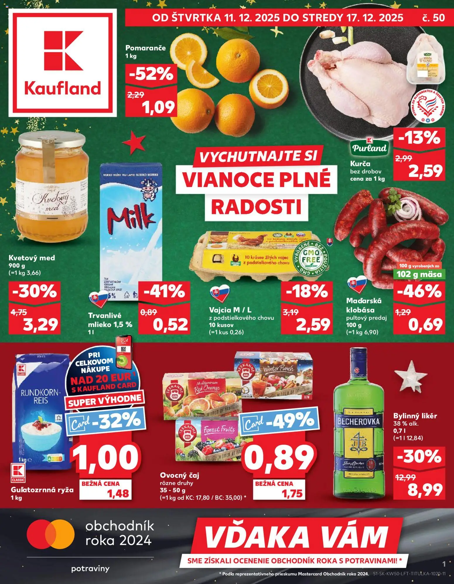 Kaufland leták - strana 1- platný od 11.12.2025