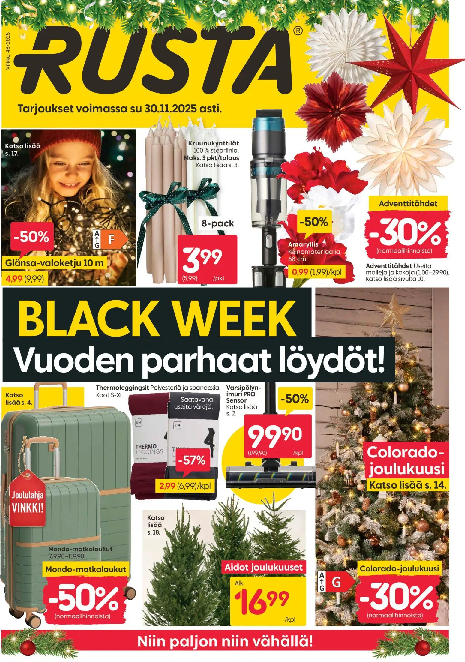 Rusta - Black Friday - sivu 1- voimassa alkaen 24/11/2025