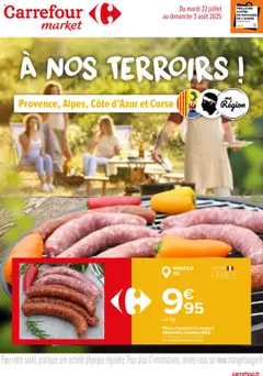 Aperçu Carrefour Market catalogue à nos terroirs de PACA à la Corse valable à partir du 22/07/2025