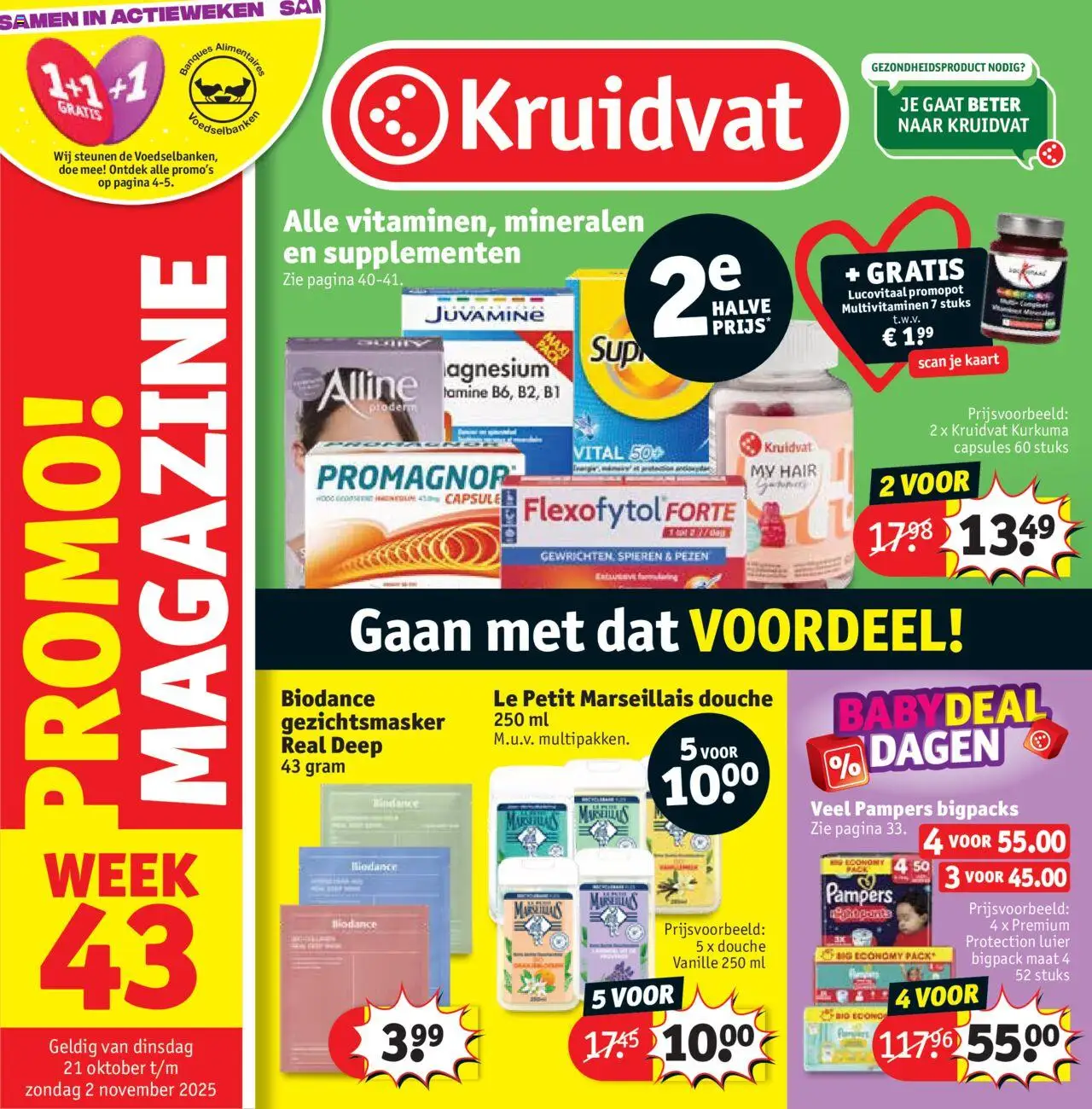 Kruidvat folder week 43 - pagina 1- geldig vanaf 20/10/2025