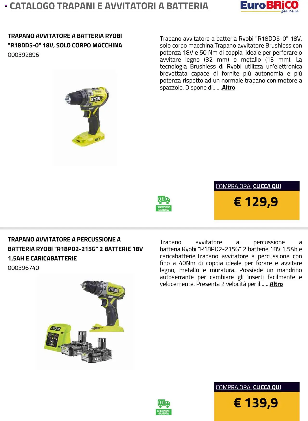 Eurobrico Trapani e Avvitatori a Batteria catalogo - pagina 5 - valido dal 23/07/2025