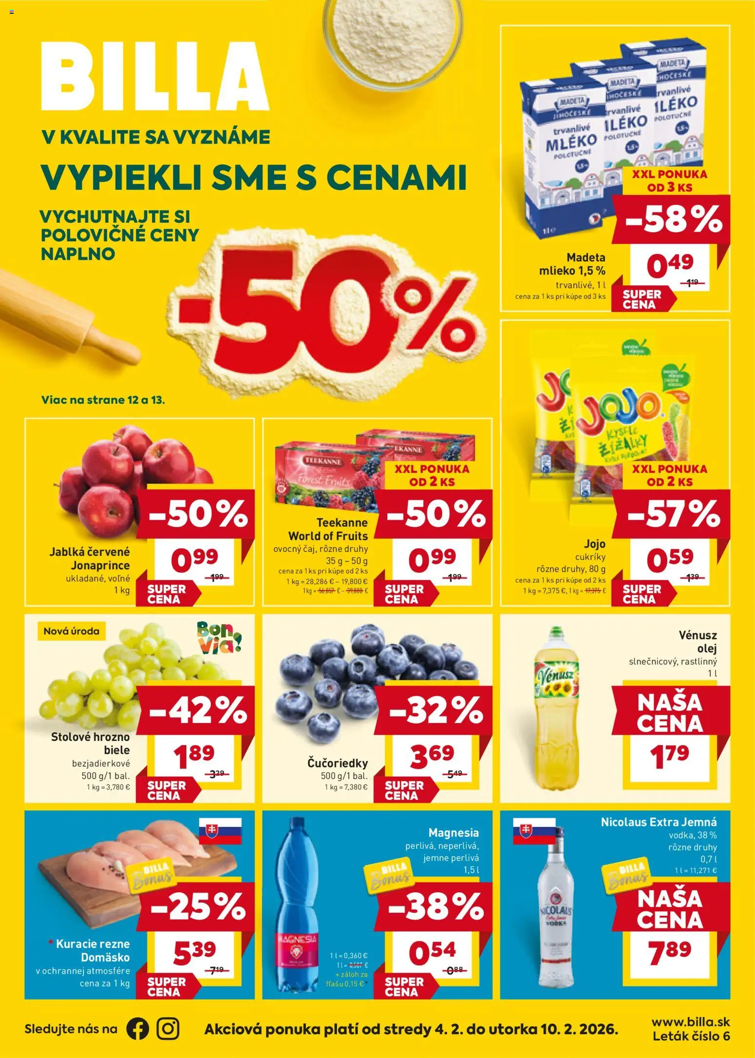 Billa leták - strana 1- platný od 04.02.2026