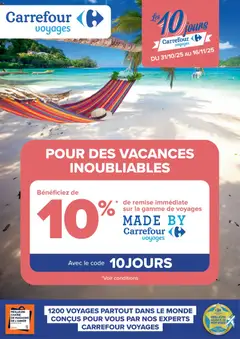 Aperçu Carrefour Market Les 10 jours carrefour voyages valable à partir du 31/10/2025