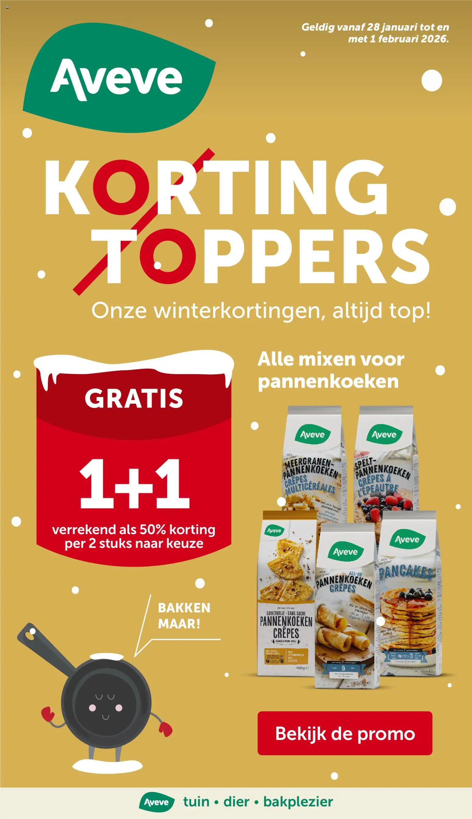 Aveve folder - pagina 1- geldig vanaf 28/01/2026
