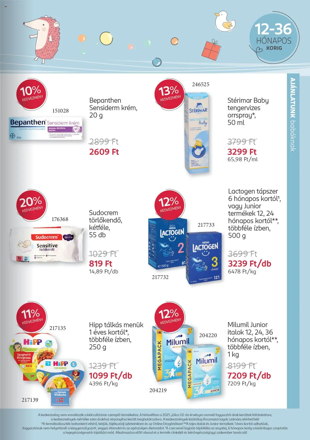 Rossmann - Babaprogram - 9oldal - érvényes 2025.07.07.-tól