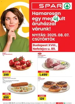 Előnézet Spar üzlet megújulás BP Nefelejcs u. érvényes 2025.08.07.-tól