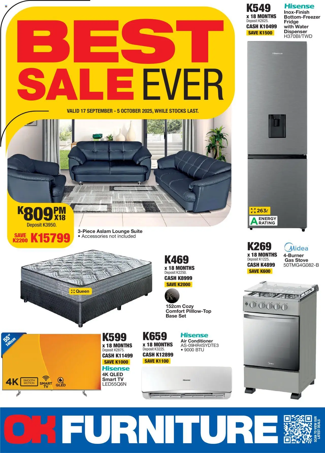 OK Furniture - Zambia Specials - page 1- valid from 17/09/2025