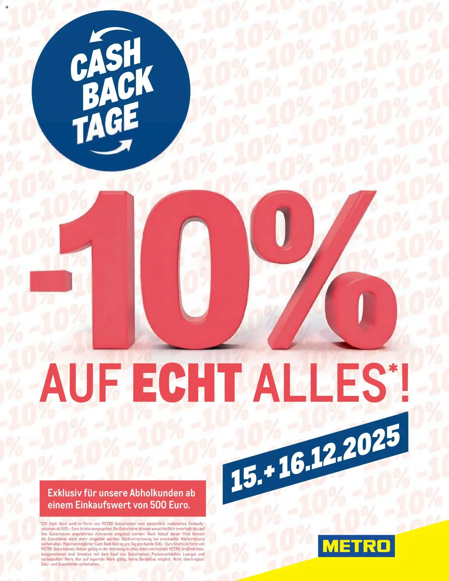 Metro Cashback - Seite 1- gültig ab 15.12.2025