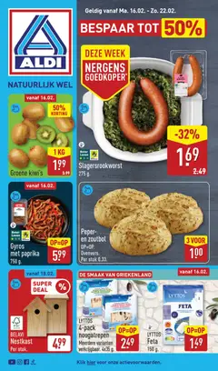 Aldi - Folder week 8 geldig vanaf 16-02-2026