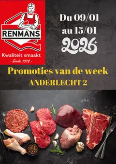 Renmans folder / publicité geldig vanaf 09/01/2026