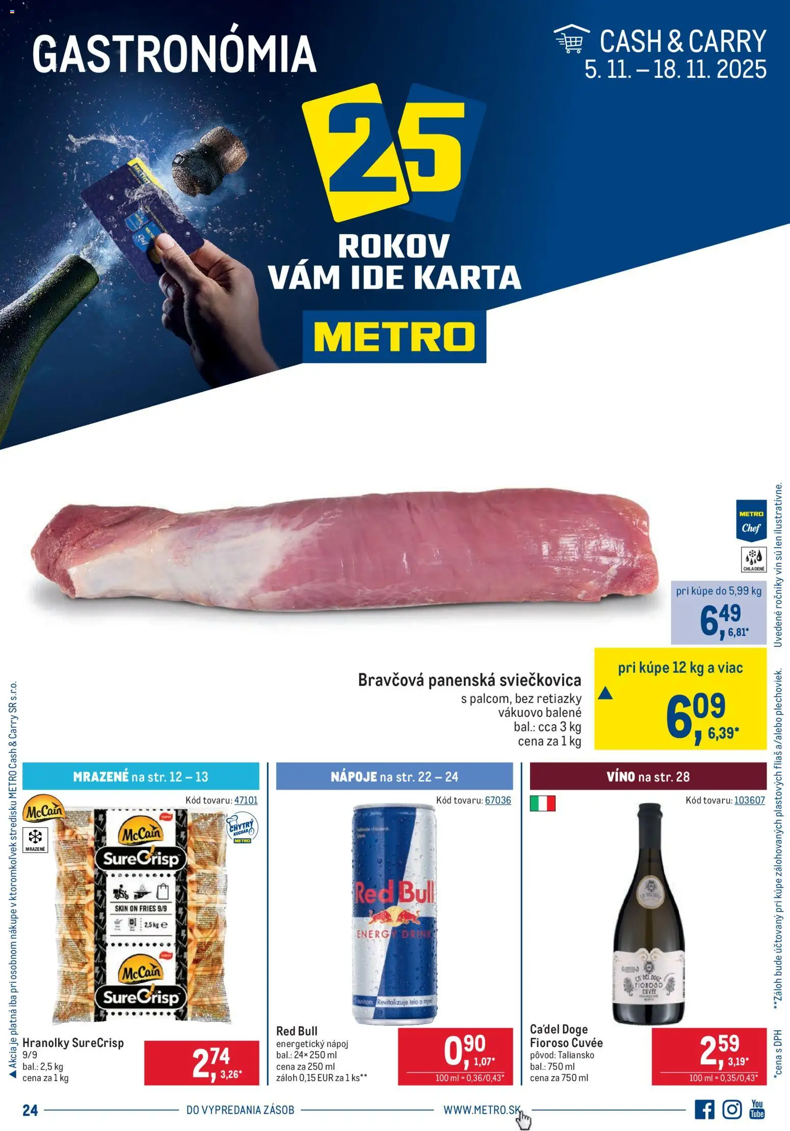 Metro Gastronómia - strana 1- platný od 05.11.2025