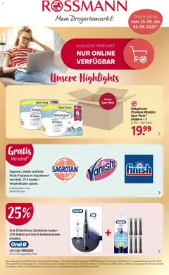 Vorschau Rossmann Onlineprospekt gültig ab 25.08.2025