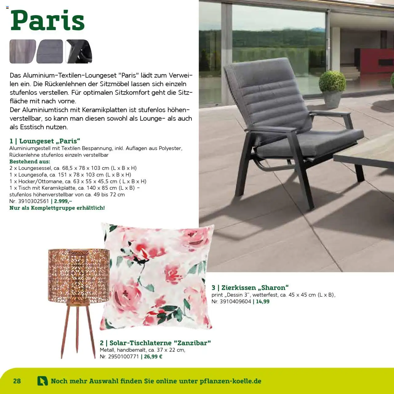 Pflanzen-Kölle Gartenmöbel Katalog 2025 - Seite 28 - gültig ab 22.01.2025