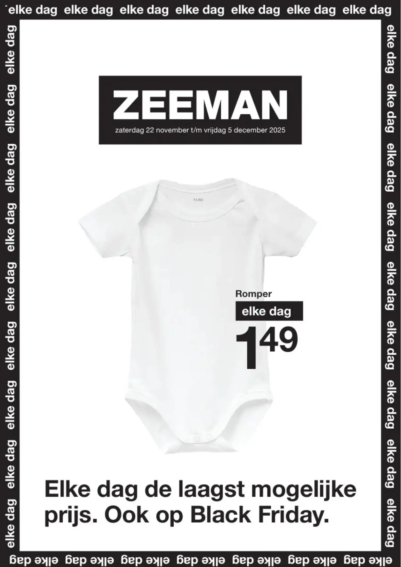 Zeeman - Black Friday  - pagina 1- geldig vanaf 22/11/2025