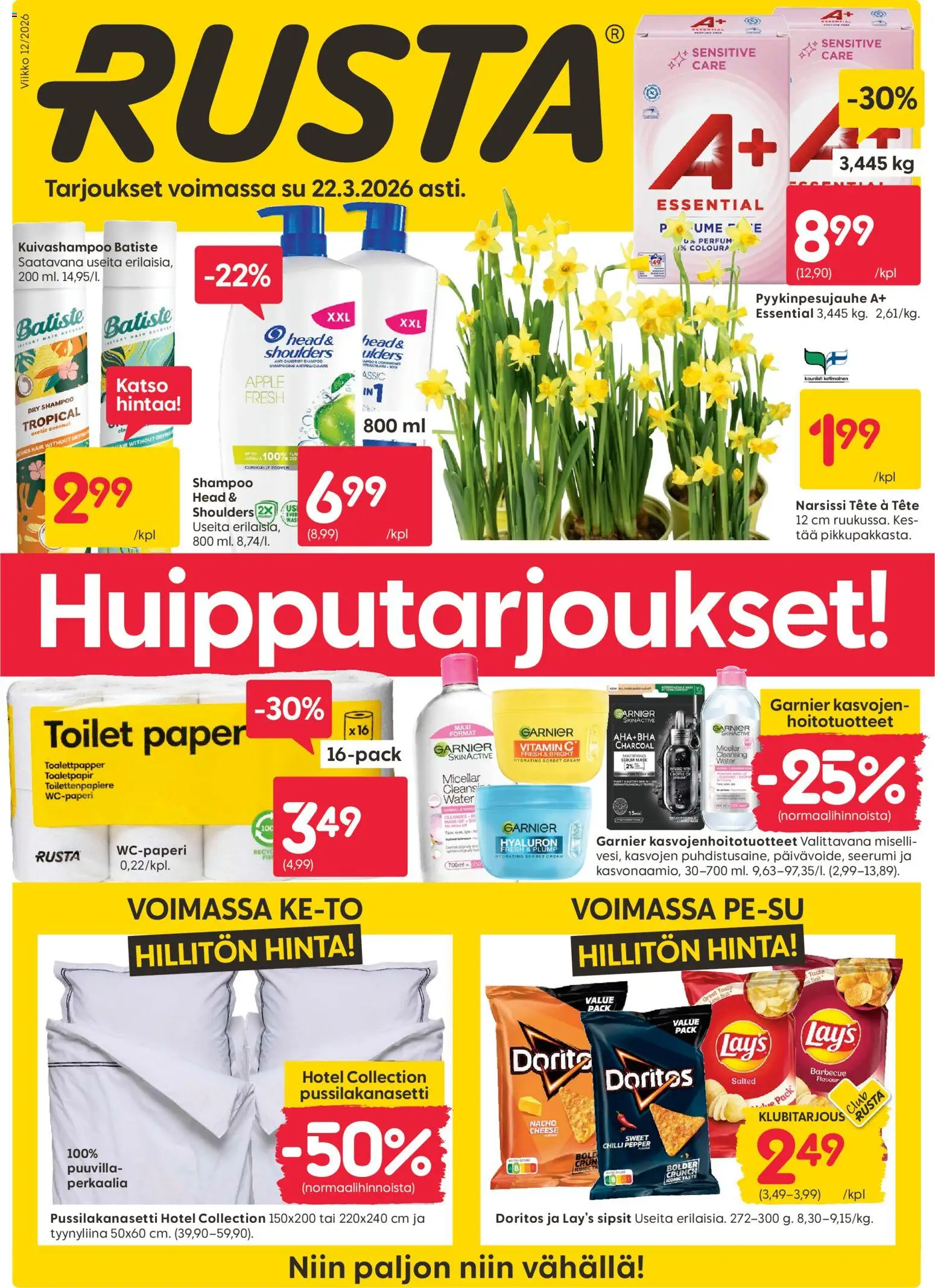 Rusta tarjoukset - sivu 1- voimassa alkaen 16/03/2026