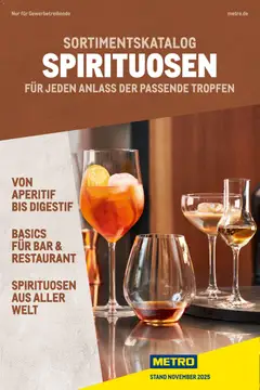 Vorschau Metro - Spirituosen Sortiment gültig ab 01.12.2025
