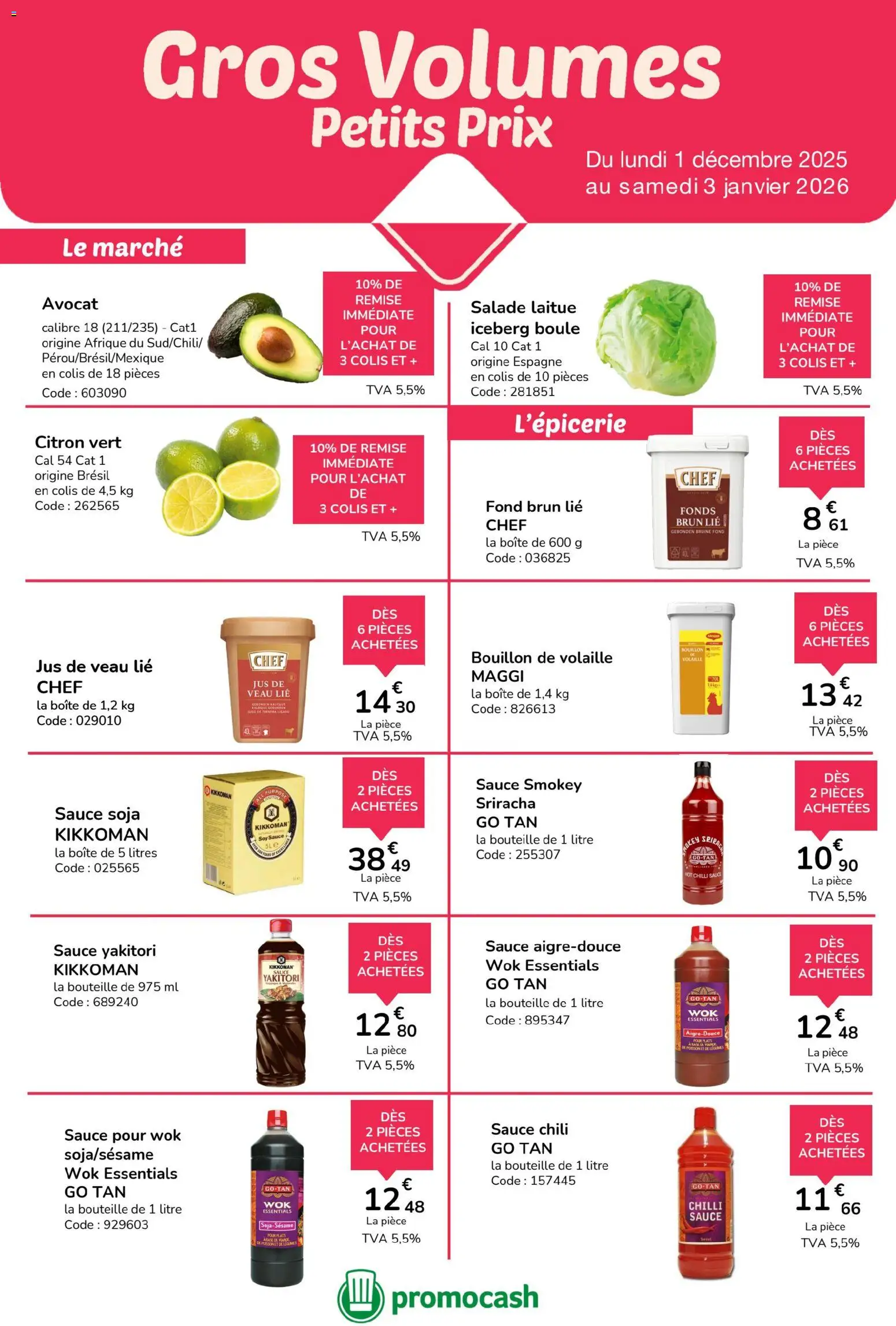 Promocash catalogue - page 1 - valable à partir du 01/12/2025
