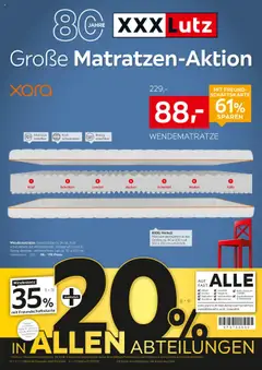 Vorschau XXXL Lutz Große Matratzen-Aktion gültig ab 08.09.2025