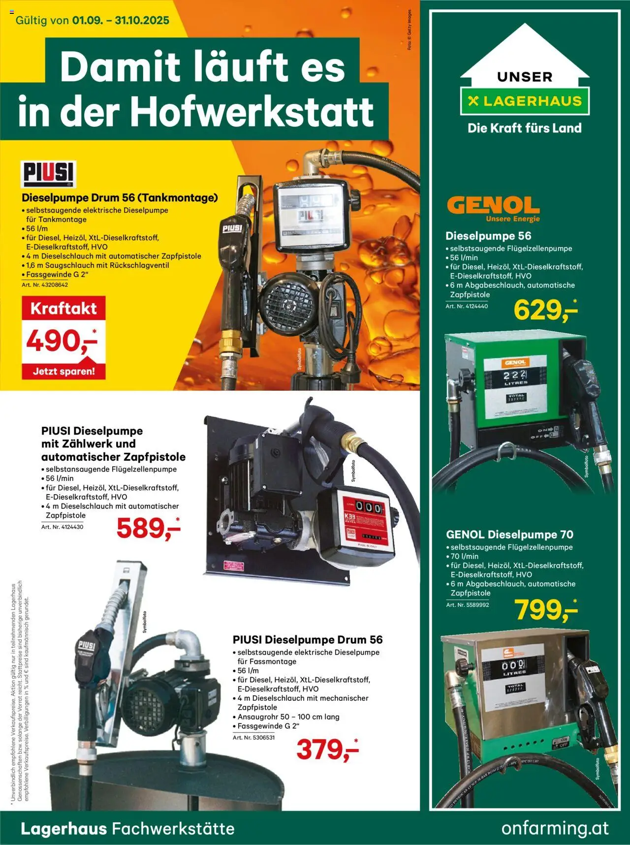 Lagerhaus  Hofwerkstaette - Seite 1- gültig ab 01.09.2025