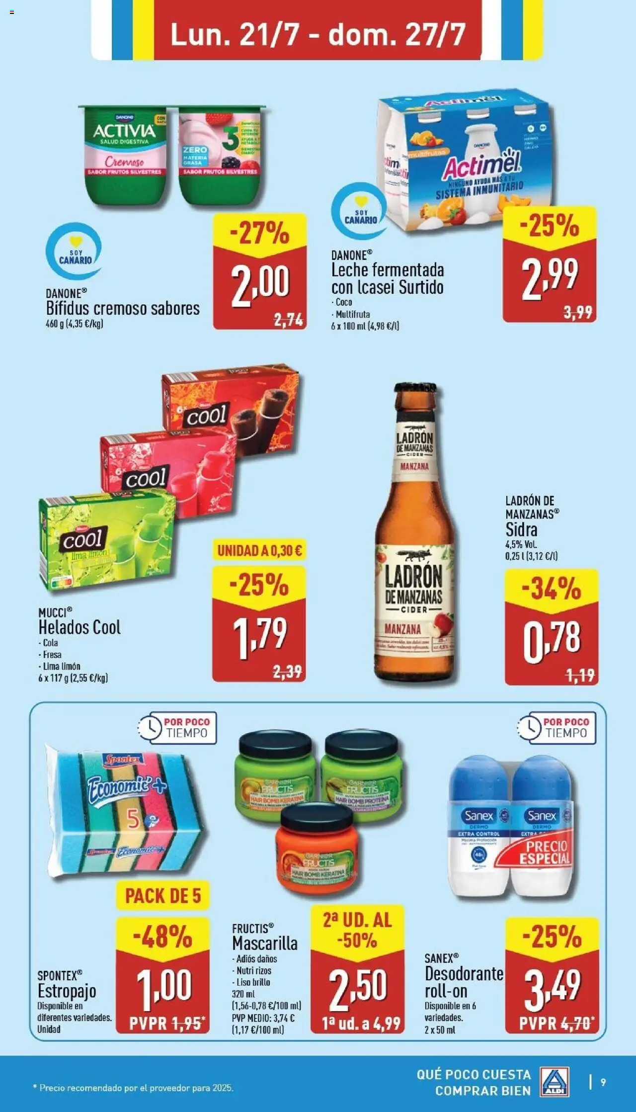 Aldi folleto Canarias - Página de 9 - Válido desde 21/07/2025