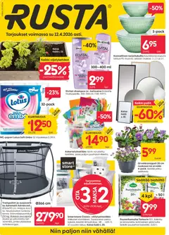 Esikatselu Rusta tarjoukset voimassa alkaen 07/04/2026