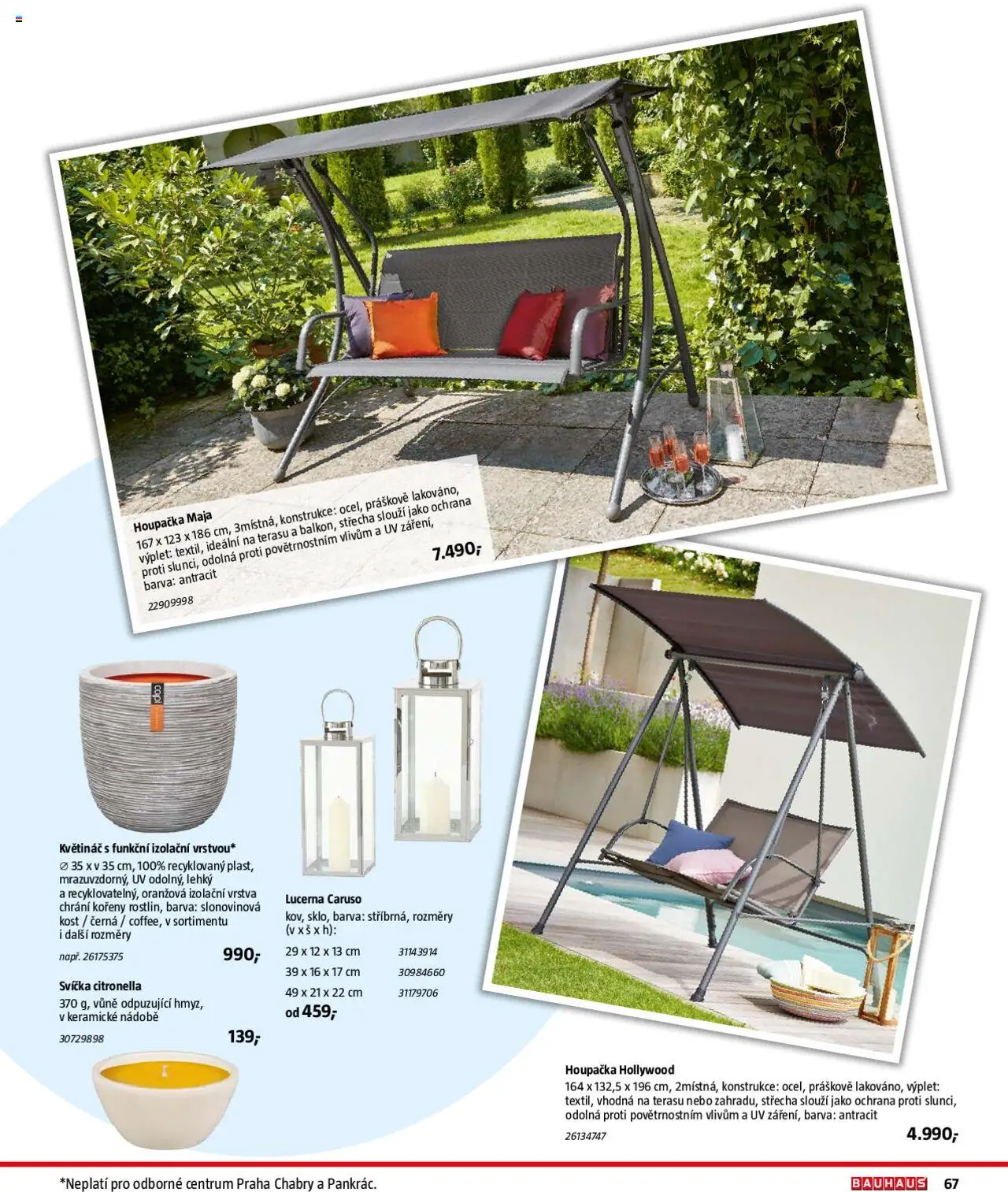 Bauhaus katalog Zahradní nábytek - strana 67- platný od 01.04.2025