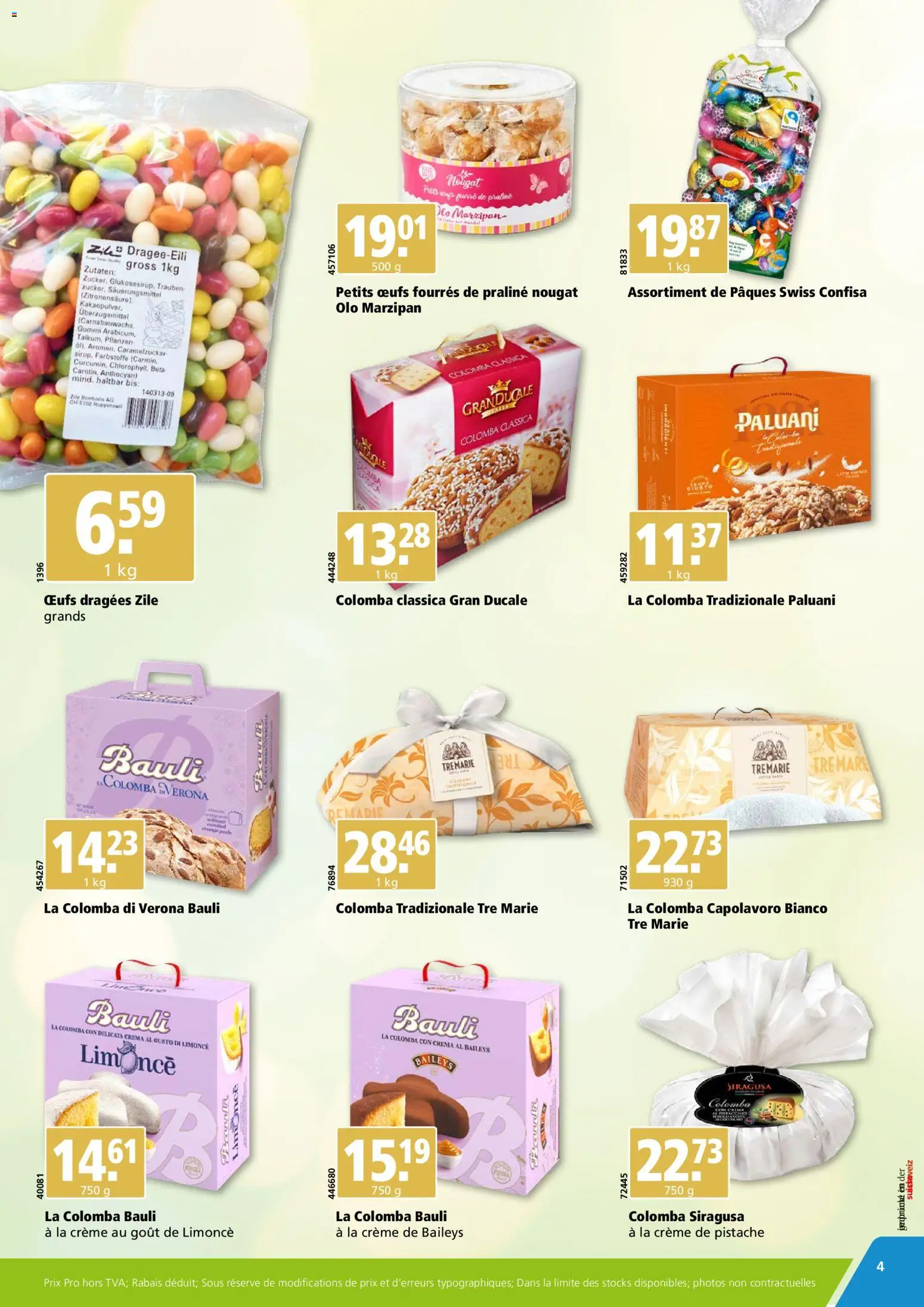 Aligro Aktionen Pâques Chavannes, Matran, Genève, Sion - page 4- valid from 16.02.2026