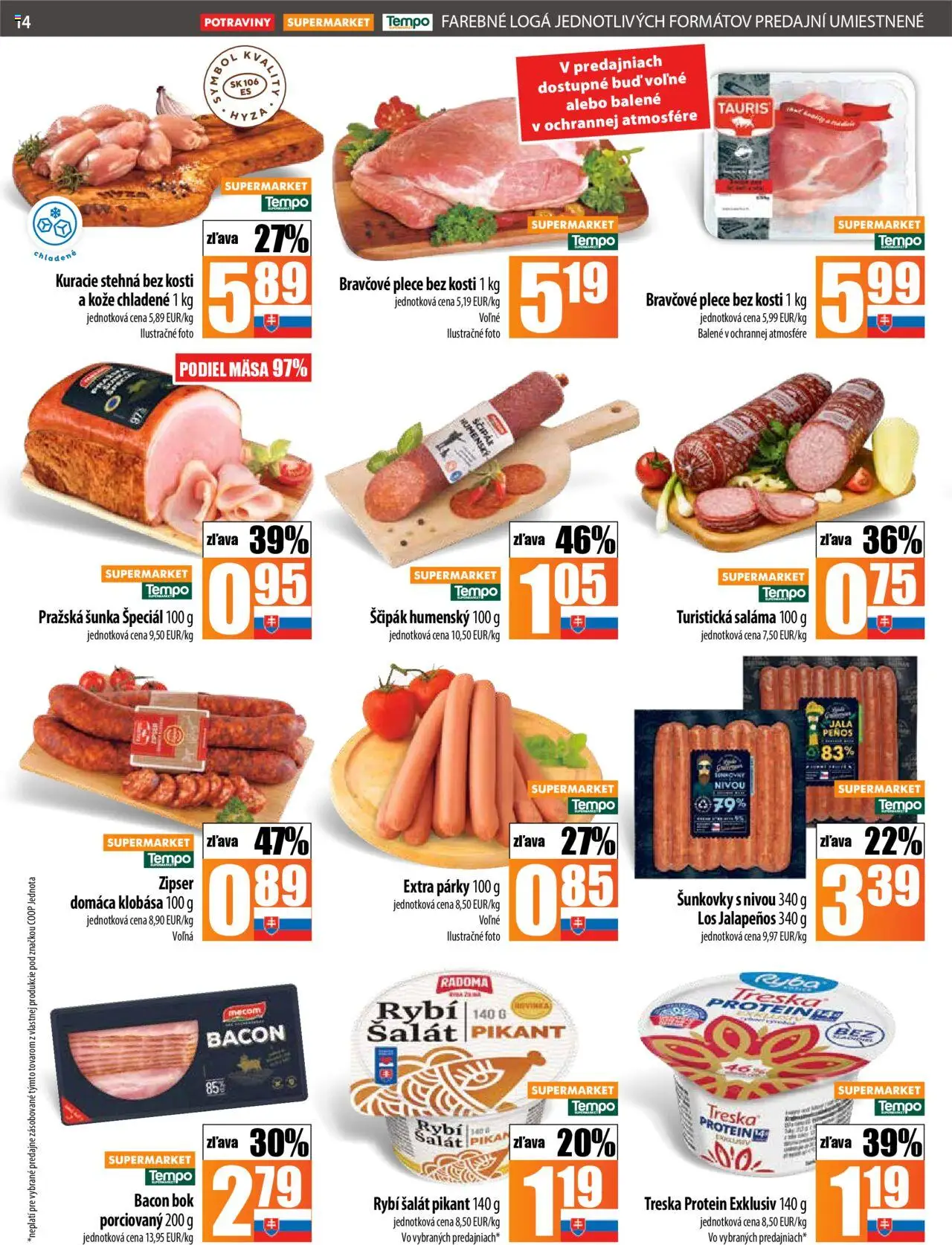 COOP Jednota leták - strana 14- platný od 17.07.2025