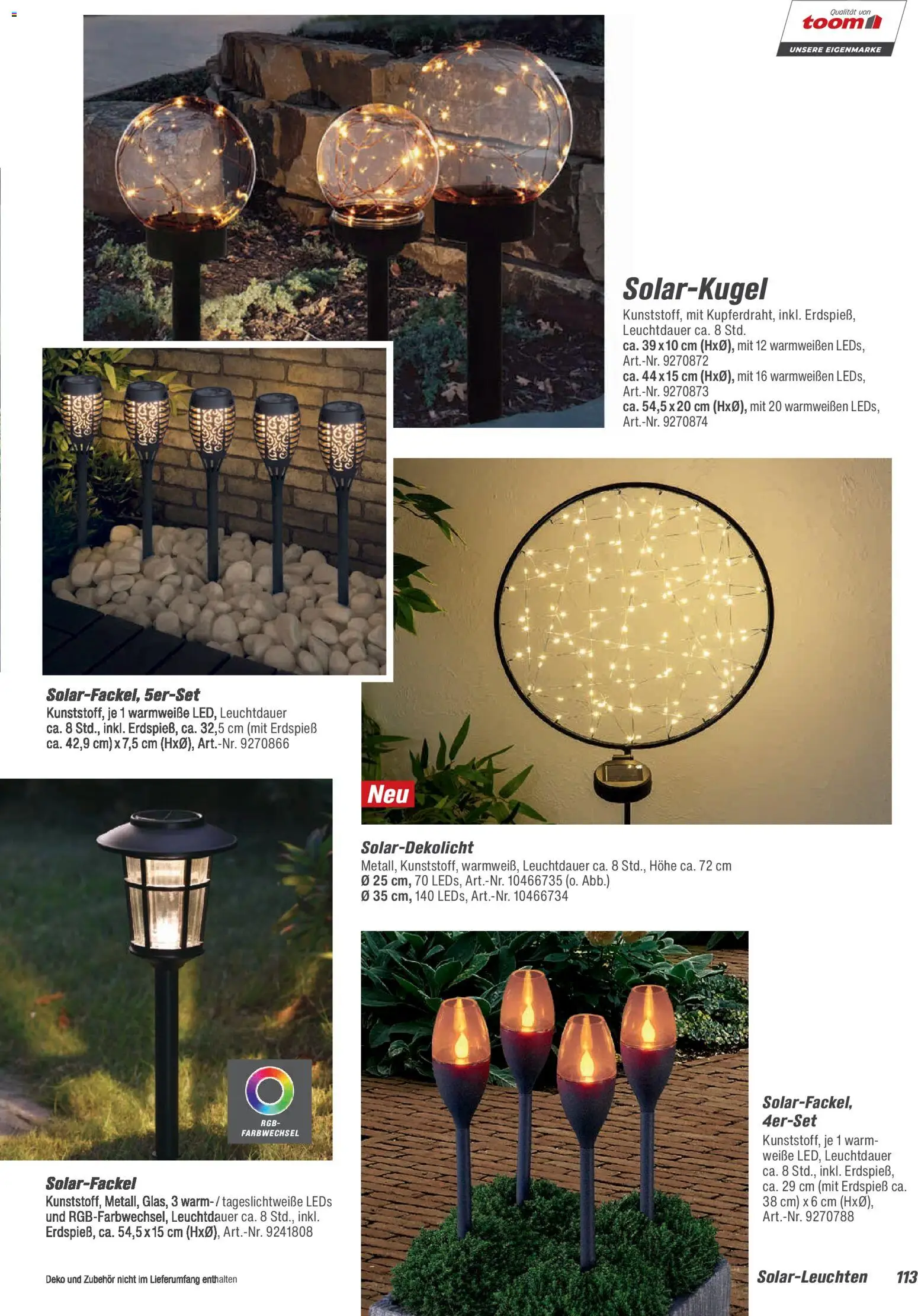 Toom Baumarkt  Gartenmöbel & Solar-Leuchten 2026 - Seite 113 - gültig ab 01.01.2026
