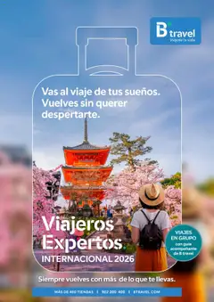 Vista previa del folleto B the travel brand Viajeros Expertos Internacional 2026 válido desde 03/10/2025