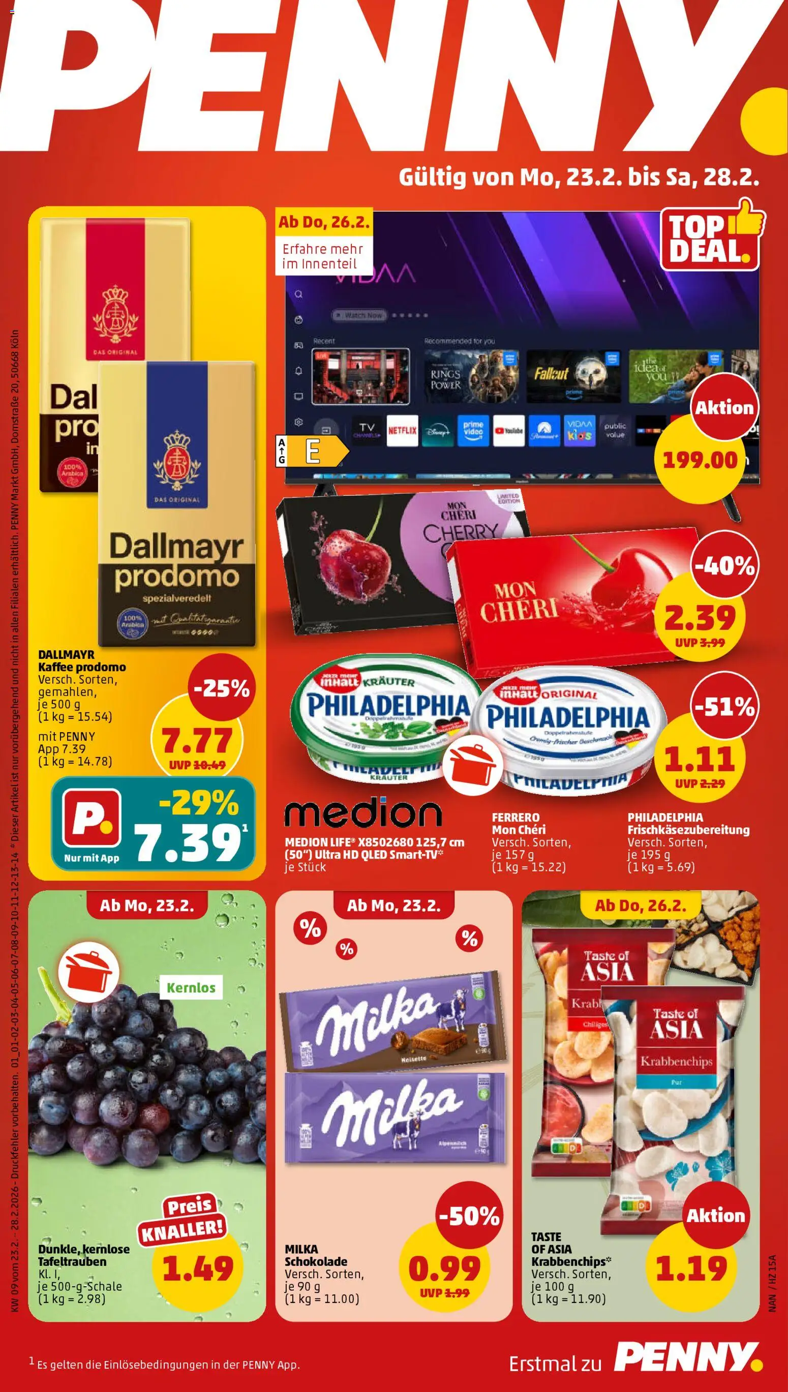 Penny Prospekt 	 - Seite 1 - gültig ab 23.02.2026