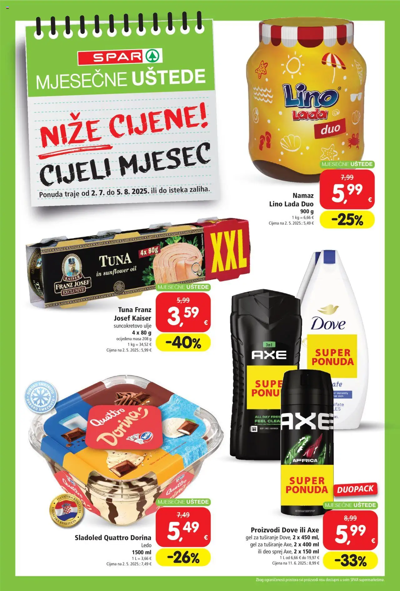 Katalog Spar - stranica 1- važeći od 02.07.2025