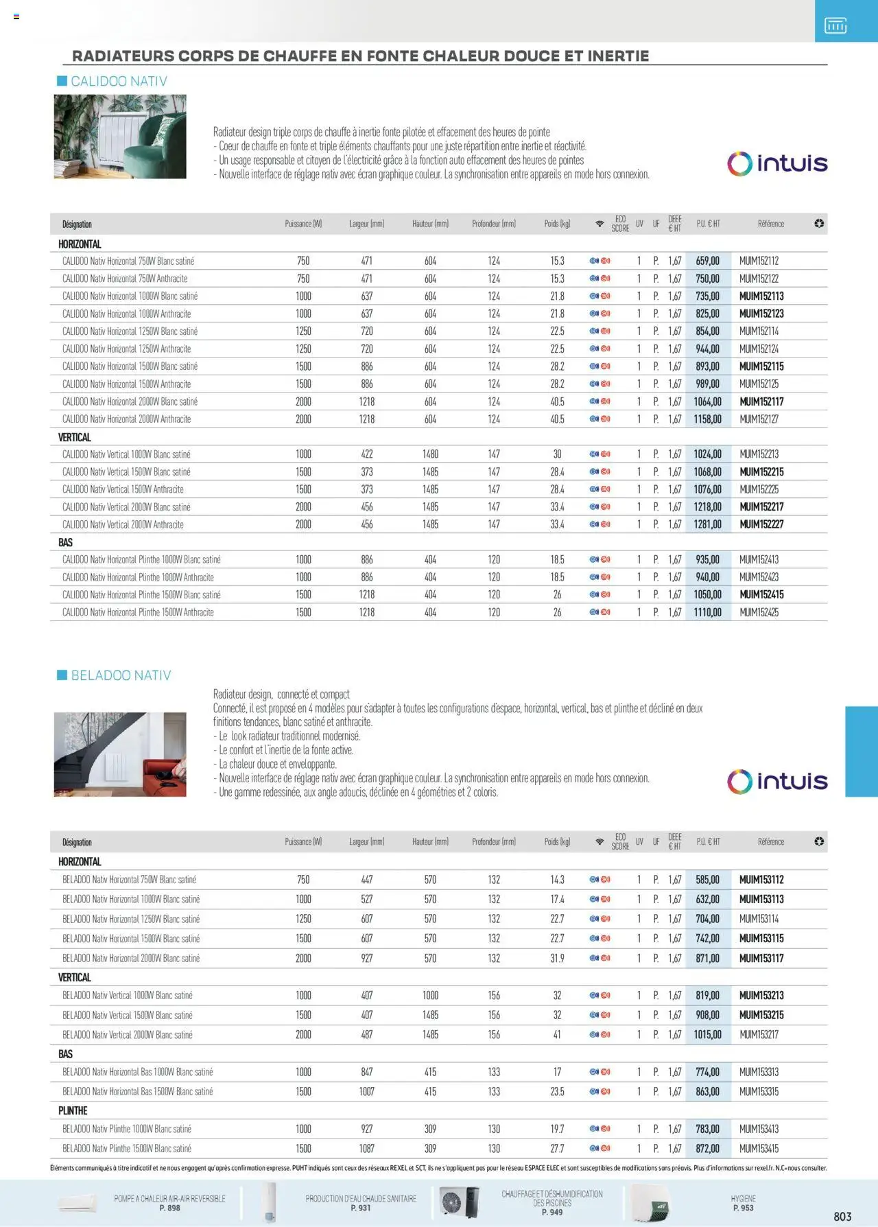 Rexel - Chauffage Électrique, ECS, PAC AIR-AIR Et Qualite De L´Air Interieur - page 9 - valable à partir du 16/07/2025