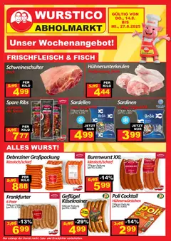 Vorschau Wurstico Abholmarkt Flugblatt gültig ab 14.08.2025