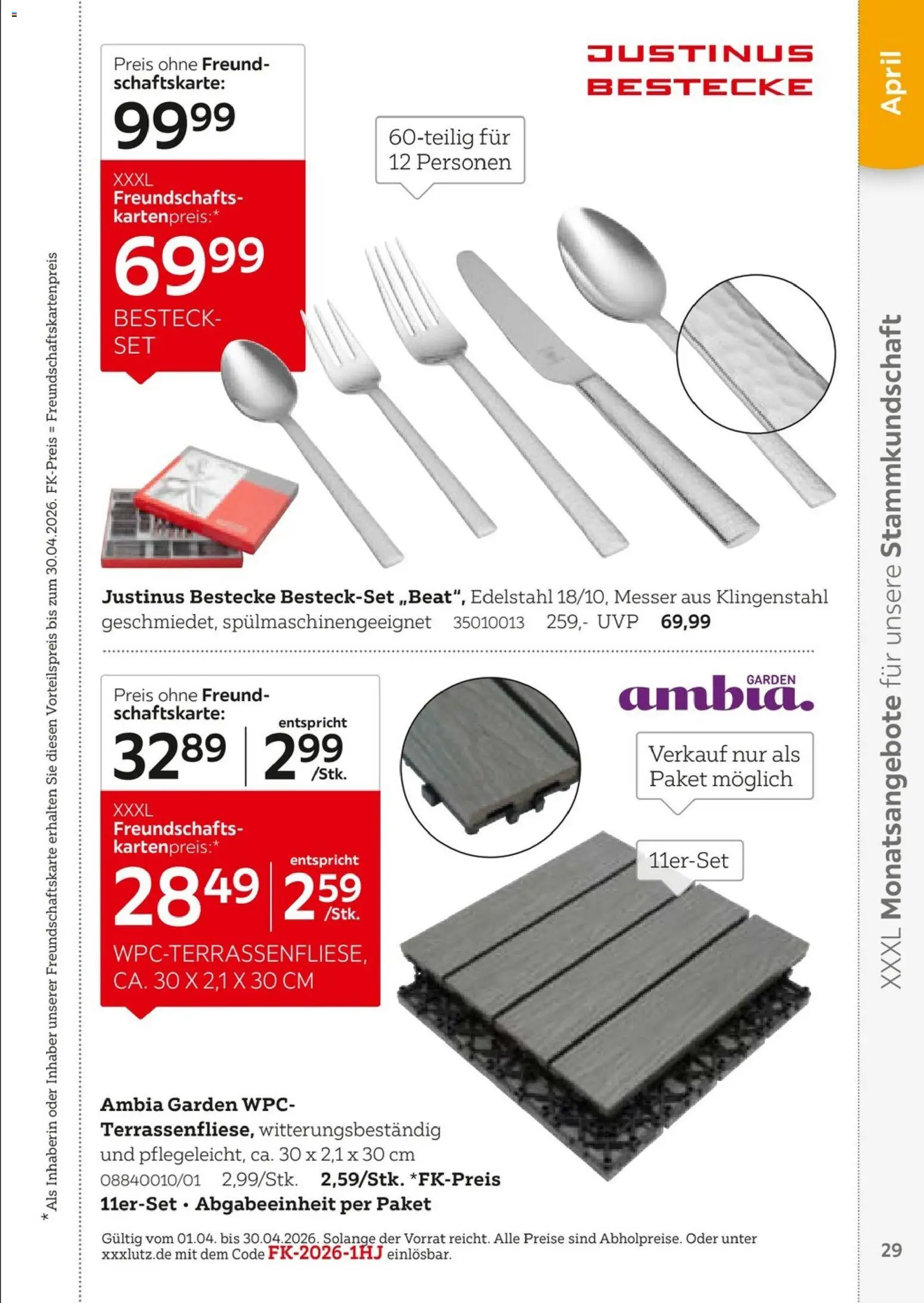 XXXL Lutz  Freundschaftskartenjournal - Seite 29 - gültig ab 01.02.2026