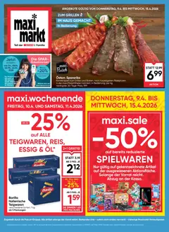 Vorschau Maximarkt Flugblatt gültig ab 09.04.2026