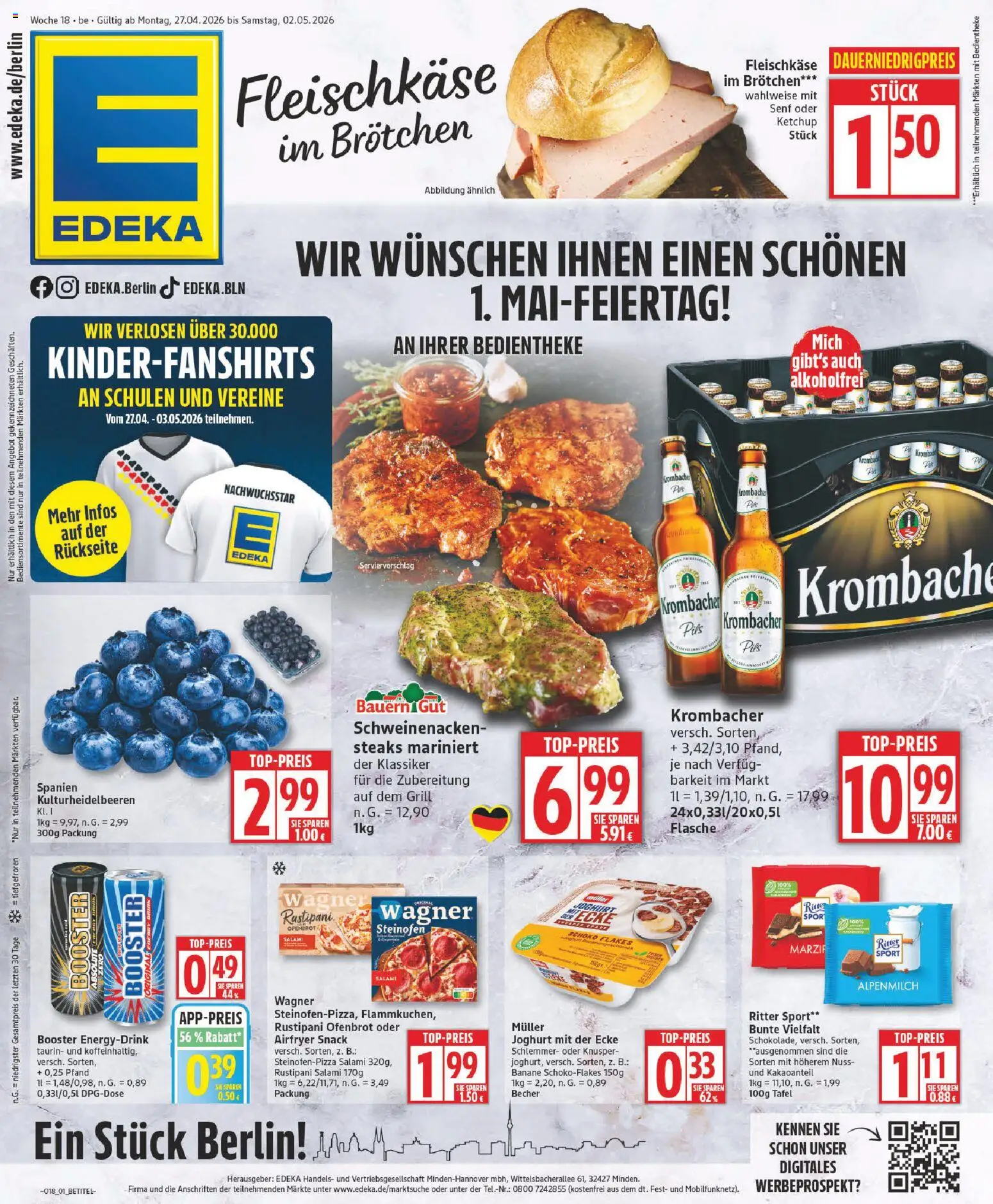 Edeka Prospekt 	 - Seite 1 - gültig ab 27.04.2026