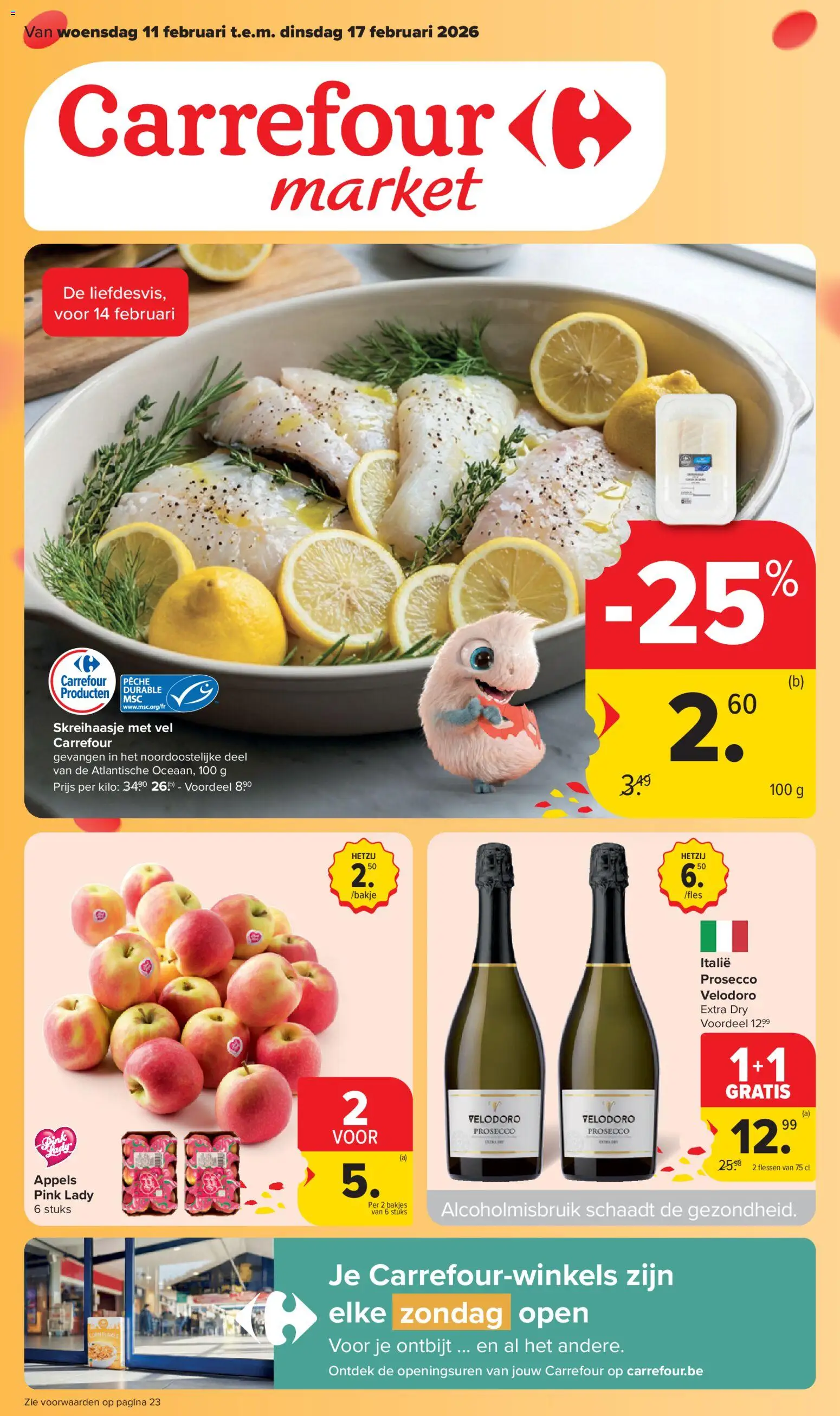 Carrefour - Folder Market - pagina 1- geldig vanaf 11/02/2026