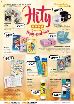 Náhled Coop leták - Hity platný od 22.08.2025