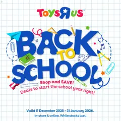 Preview Toys R Us Back To School valid from 11/12/2025