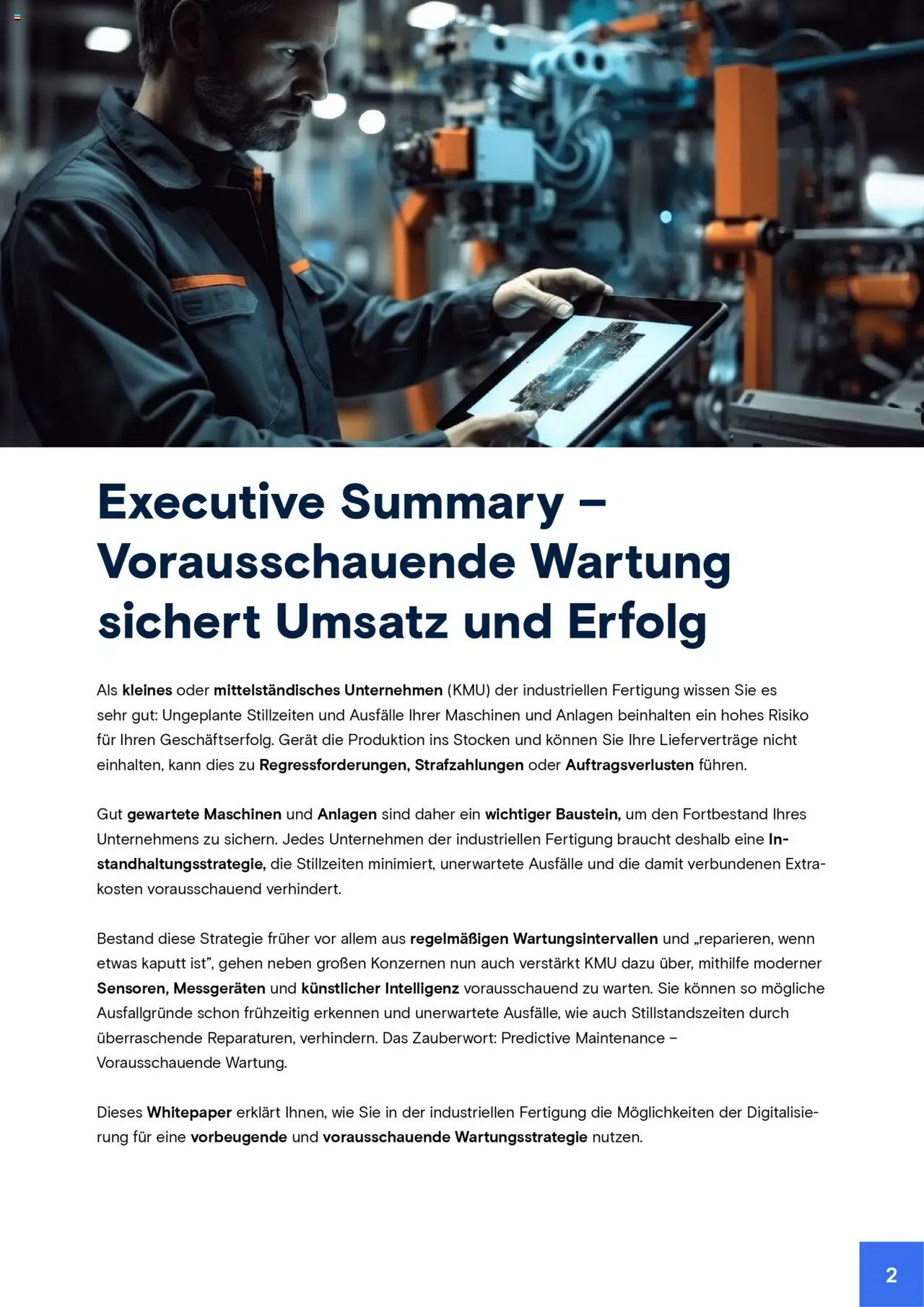 Conrad Whitepaper vorausschauende Wartung - page 2- valid from 15.05.2025