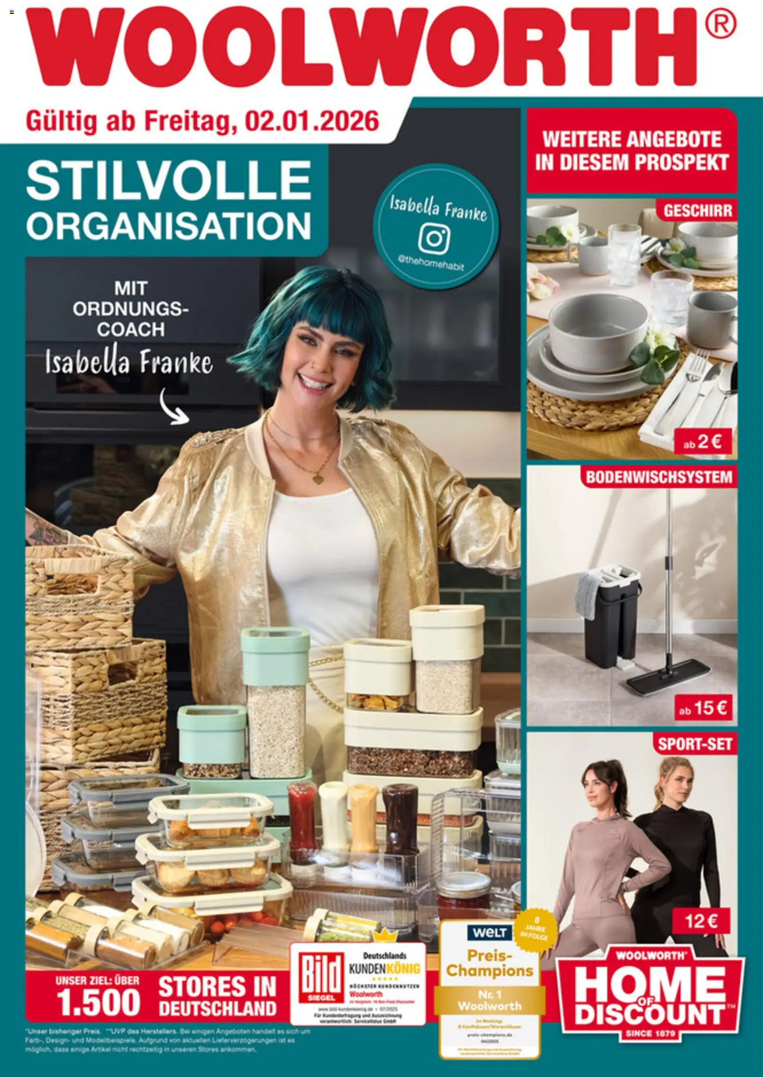 Woolworth Prospekt 	 - Seite 1 - gültig ab 02.01.2026