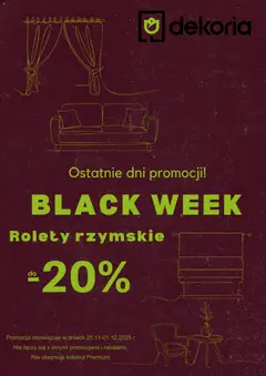 Podgląd Dekoria Black Friday ważny od 25.11.2025